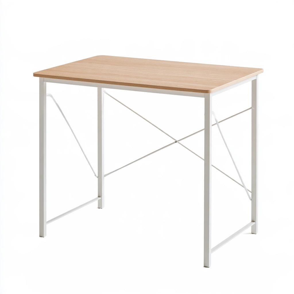 Bureau pliant aux lignes épurées, coloris blanc