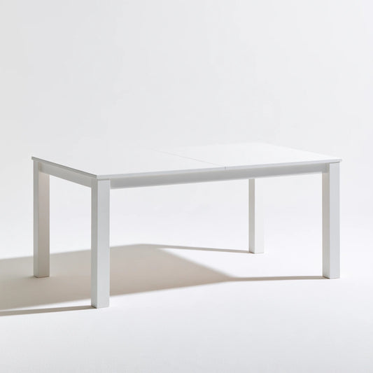 Table à manger en bois, coloris blanc